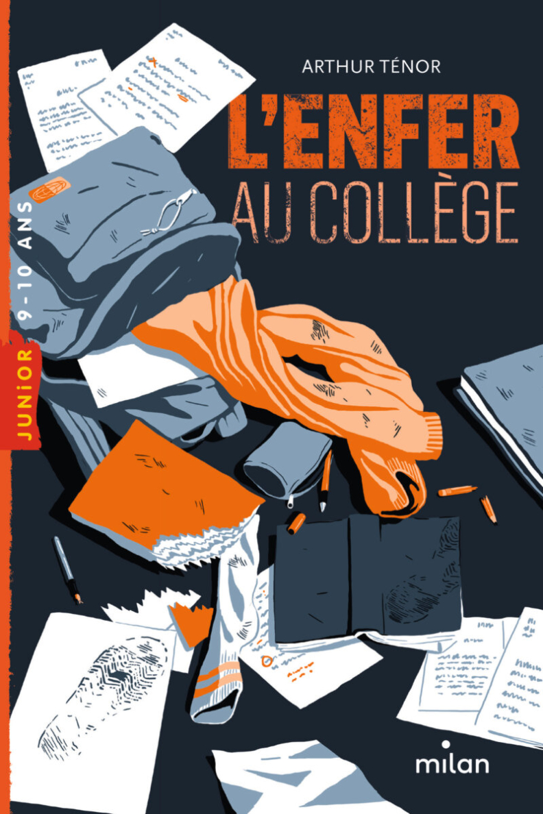 Couverture du roman L'enfer au collège